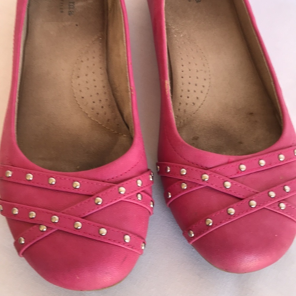 Sonoma Life Style pink flats with silver studs, 8M - Picture 2 of 5